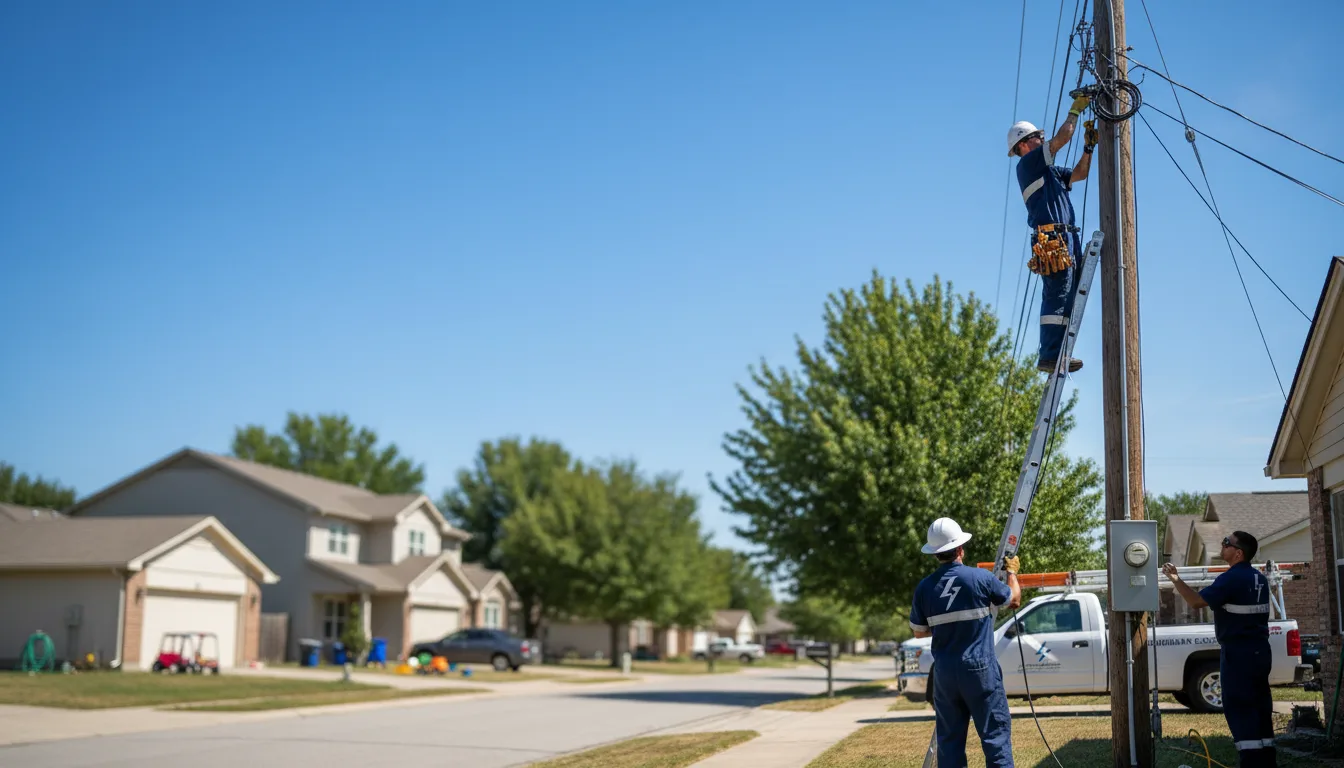 Residential electrician providing installation services in Belmore, OH